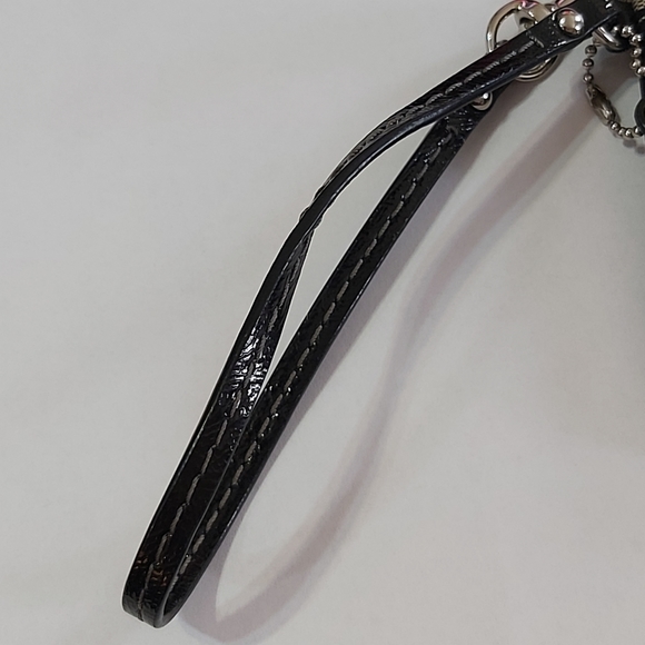 Coach Grey/Black Canvas Wristlet - Picture 7 of 16